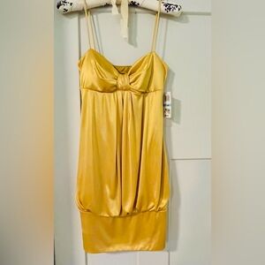 Golden yellow top/mini dress